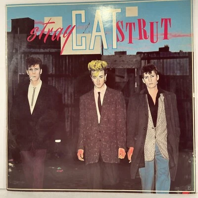 RARE 12" Vinyl EP Stray Cats - Stray Cat Strut + 3 Live UK 45 RPM Rockabilly NM - Image 1 of 4