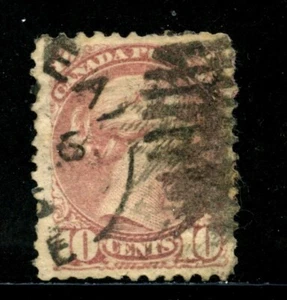 Francobolli 1870/93 - CANADA - 10 cent. ROSA CARMINIO - USATO - LOTTO/29090 - Foto 1 di 1
