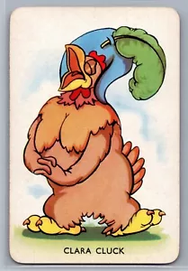 1938 Castell Bros. Ltd. Shuffled Symphonies Red Back Carla Cluck - VG-EX - Picture 1 of 2