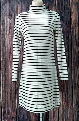 Vineyard Vines Simple Turtleneck Striped Dress - Marshmallow - XXS - NWT AC6-4 - Image 1 of 4