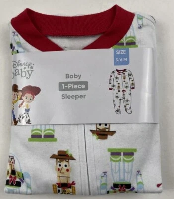 Pijama Disney Baby Toy Story de una pieza con patas para dormir 3-6M tejido de algodón Foto 1 de 3