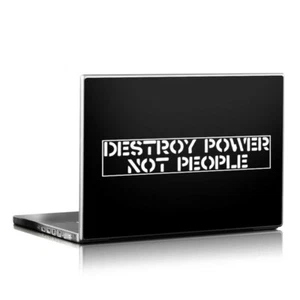 Destroy Power Not People Die Cut Vinyl Sticker - Crass Subhumans Leftover Crack - Picture 1 of 10