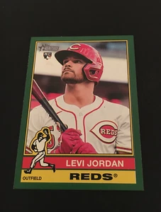 2025 Topps Heritage Levi Jordan Green Border Rookie Card # 88 - Bild 1 von 2