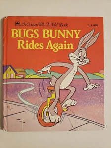 Golden Tell-a-Tale Book Bugs Bunny Rides Again Vintage Hardcover 1986 - Picture 1 of 3