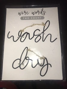 Wohndeko Wandschilder "Waschen/Trocken" - Bild 1 von 2