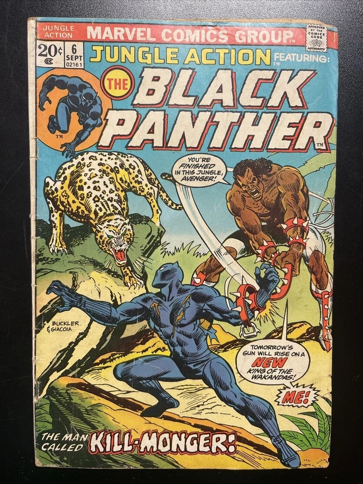 Jungle Action #6, GD/VG 3.0, First Black Panther Solo Story - Image 1 of 2
