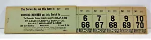 Vintage St Louis Carnival Supply Gambling Wheel 60 Ticket Unused Complete Packet - Picture 1 of 3
