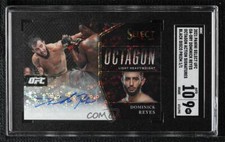 2021 Panini Select UFC Black Disco Prizm 1/1 Dominick Reyes SGC 9 MINT Auto