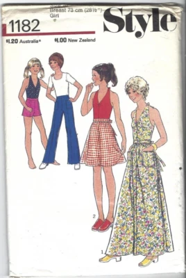 Style Sewing Pattern 1182, Vintage Skirt, Trousers, Shorts, Top CH Size 10 Uncut - Image 1 of 2