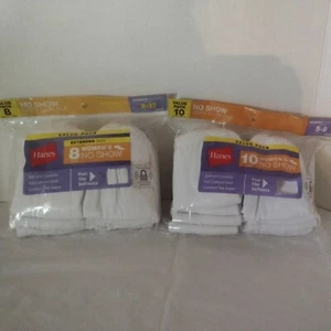 Brand New Hanes Women's No Show Socks Size Size 5-9 or Extended Size 8-12 - Picture 1 of 7