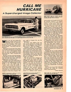 1964 SUPERCHARGED MERCURY CYCLONE 427 / JACK CHRISMAN ~ ORIGINAL ARTICLE / AD - Picture 1 of 1