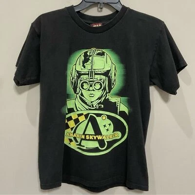 Camiseta Star Wars Anakin Skywalker Camiseta Negra Gráfica Episodio 1 Juvenil Talla Lg 10/12 Foto 1 de 4