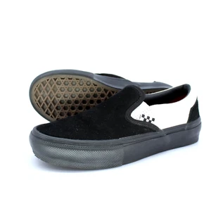 VANS SHOES SKATE SLIP-ON SNEAKER US 4 EUR 35 BLACK BLACK WHITE - Bild 1 von 5