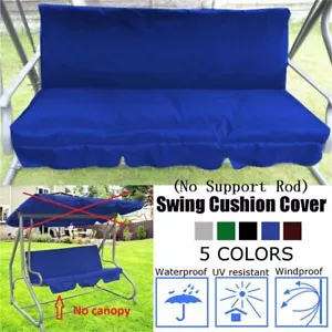 Swing Seat Cover Set Replacement Garden Chair Hammock Cushion 3 Seater New - Picture 1 of 13