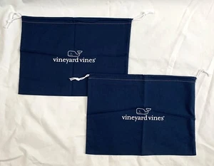 2 neue Weinberg Ranken blau Kordelzug Staub Schmuck Aufbewahrung Beutel 13 x 10 Wal - Bild 1 von 3