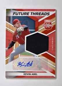 2022 Elite Extra Edition Future Threads Auto Relic Red #FTS-KA Kevin Abel /49