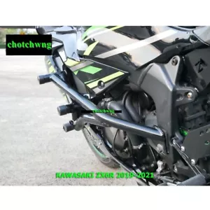 Kawasaki ZX6R 2019-2023 Crash cage Motorcycle Motors Pro Stunt Parts Black Steel - Picture 1 of 6