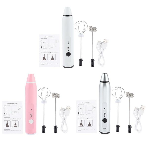 USB  Speed Adjustable Milk Frother Whisk Mixer New Photo Related