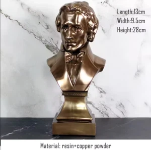 Figura Fryderyk Franciszek Chopin - Compositor Estatua Músico Ornamento Figura Decorativa - Imagen 1 de 2
