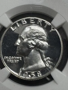 1958 Proof Washington Quarter, NGC PF66 Cameo, Free Shipping - Picture 1 of 3