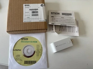EPSON ELPAP03 WN6501CEP WIRELESS LAN 802.11A/B/G ADAPTER EPSON PROJECTOR NEW! - Bild 1 von 4
