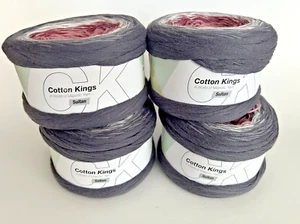 Cotton Kings Twirls Sultan 100% Cotton, #45 Rose Tourmaline Lot of 4 Cakes - Picture 1 of 4