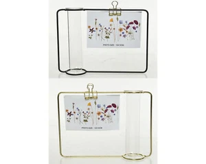 Bilderrahmen Fotorahme Metall Vase Metall Gold Schwarz Höhe 18 cm - Stückpreis - Bild 1 von 1