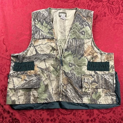 Vintage Saf T Bak Vest Mens 2XL Camouflage Shooting Sleeveless Hunting Realtree - Image 1 of 4