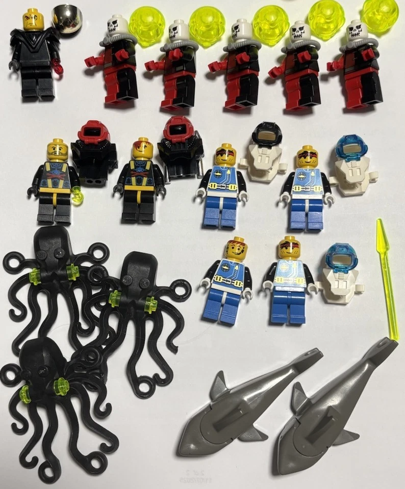 LEGO Vintage Aquazone & Alpha Team Ogel Minifigure and Set lot - Image 1 of 4