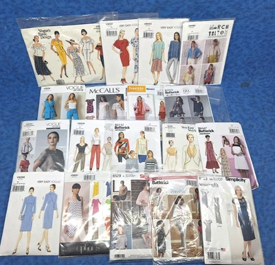 Lot of 45 Mixed Sewing Patterns Simplicity, Butterich, Vogue, McCalls - Image 1 of 4