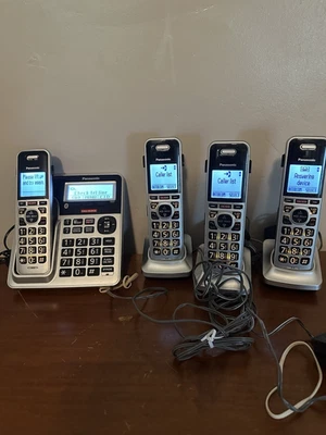 Panasonic KX-TGFA97 Cordless Handset Lot of 4 w/ Chargers PNLC1084 – Tested - Image 1 of 4
