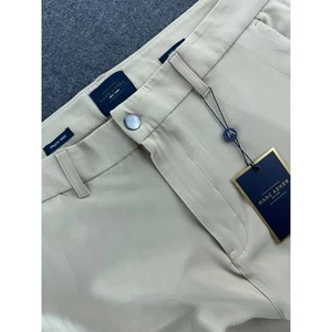 Marc Asher Pantaloni Tecnici Khaki Chino Uomo Taglia 38W 31,5L Fabbricazione Superiore Elasticizzati - Foto 1 di 18