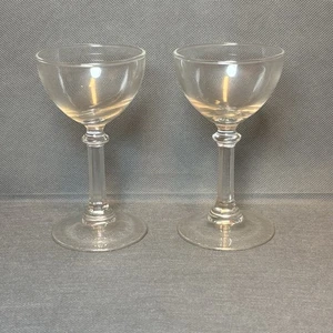 Vintage Coupe Sekt/Cordial Gläser 40er Jahre Art Deco MCM Pressglas - Bild 1 von 6