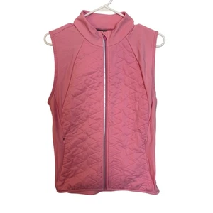 Sweaty Betty Vest Women’s Size 10 Pink Full Zip - Picture 1 of 5
