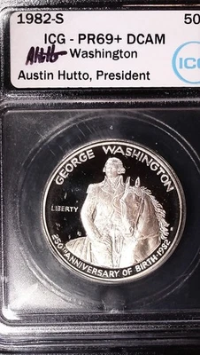 1982-S San Francisco George Washington Silver Half Dollar ICG PR69+ DCAM (237) - Image 1 of 4