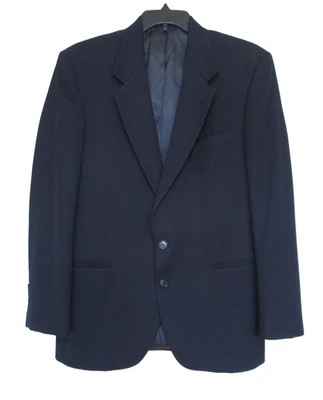 Chaqueta Blazer Vintage Nino Cerruti Rue Royale Para Hombre 100% Lana Pura Azul Marino 42 Foto 1 de 4