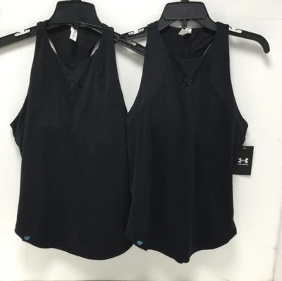 Under Armour/Bodybuilding.com Women’s Sport 2-in-1 Tank Black Size Med LOT OF 2 - Image 1 of 3