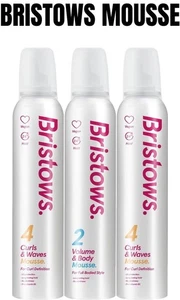 Bristows Mousse Rizos y Ondas - Volumen y Cuerpo para Cabello Brillante 200 ml Vendedor del Reino Unido - Imagen 1 de 3