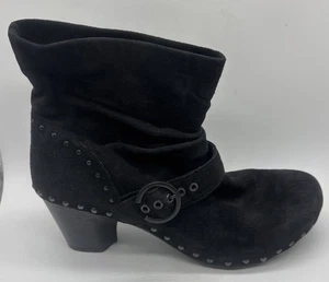 Dansko Nikita Damen-Stiefelette schwarz Wildleder Nieten Clog Gr. 40 US 9,5-10 - Bild 1 von 9