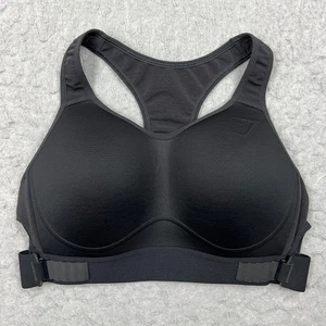 Gymshark Bra Women's 36B/C Black Racerback High Support Sports Bra Padded Adjust - Picture 1 of 10