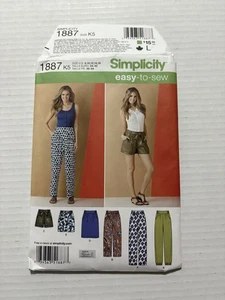 Simplicity Sewing Pattern 1887 Pants Shorts Skirt Size 8-16 Uncut - Picture 1 of 3