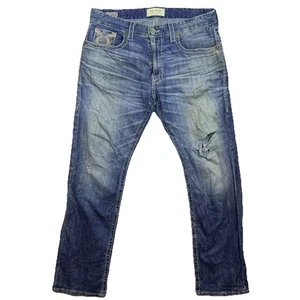 Pantalones de mezclilla Big Star Voyager rectos relajados para hombre 34R (34x33) desgastados aplastados - Imagen 1 de 24