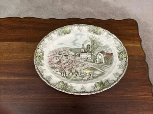 Vintage Johnson Brothers Friendly Village  12" Serving Platter The Village Green - Picture 1 of 4