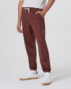 Vuori Sunday Performance Jogger in Red Drawstring Size Small (Waist-26'') - Picture 1 of 3