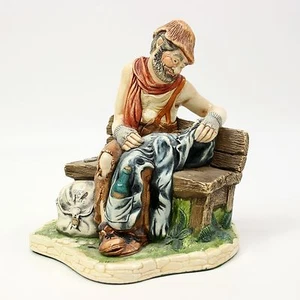 Figura de colección 1969 Naturecraft pintada a mano antiguo hombre #800 Congleton Inglaterra - Imagen 1 de 12