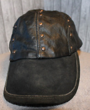 Harley Davidson leather Newsboy cap
