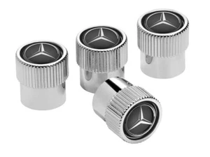 Original Mercedes-Benz Ventilzierkappen Set 4-teilig Ventil Kappen B66472002 - Picture 1 of 2