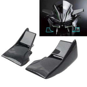 Lower Winglets Air Deflectors Fairing For Kawasaki Ninja H2 R 15-23 Carbon Fiber - Bild 1 von 12