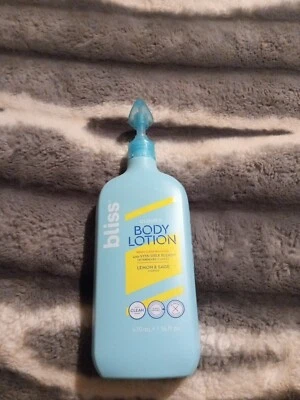 BLISS CLOUD 9 LOCIÓN CORPORAL ~ LIMÓN Y SALVIA CON MEZCLA DE VITA-SARITÉ [B3 C & E]• 17 FL OZ Foto 1 de 2