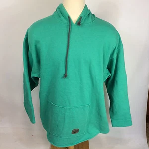 Vintage 80s 90s Quicksilver Hoodie Sweatshirt Jacket Surf Teal Beach Sportswear - Picture 1 of 1